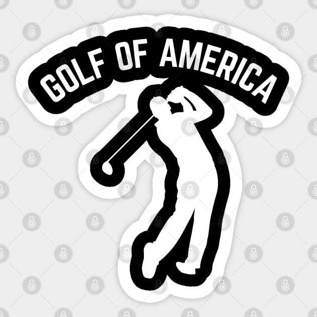 Golf Of America Sticker by Creatifly Graphic Tees